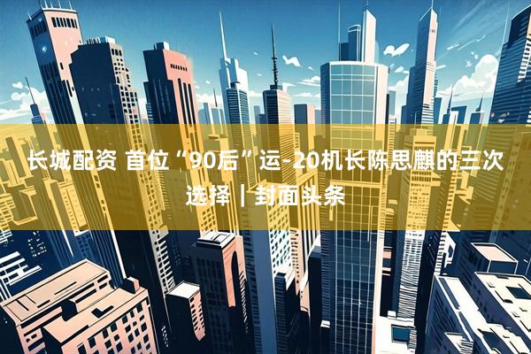 长城配资 首位“90后”运-20机长陈思麒的三次选择｜封面头条