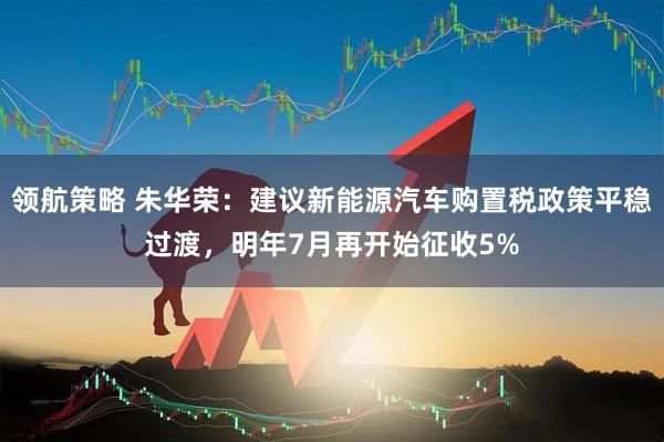 领航策略 朱华荣：建议新能源汽车购置税政策平稳过渡，明年7月再开始征收5%